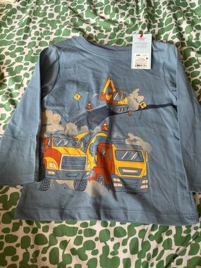 NWT Cat & Jack trucks long sleeve shirt 18M